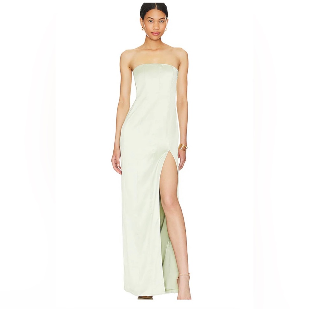 Lovers and Friends Bellamy Gown in Sage Green